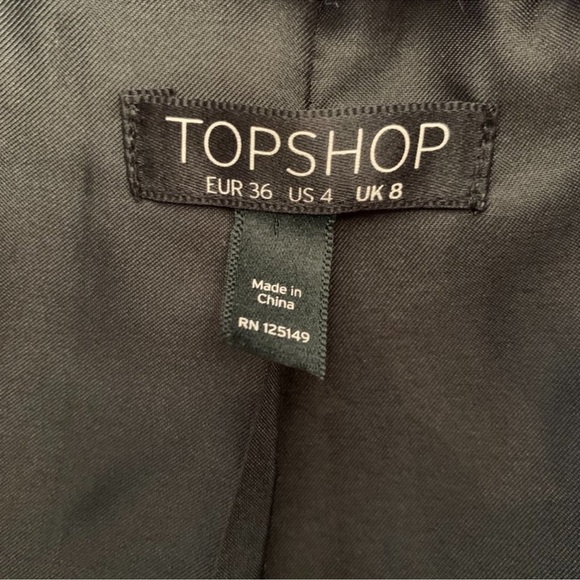 🖤 Topshop Black Faux Fur Vest (Size 4 / Small) - Picture 3 of 3